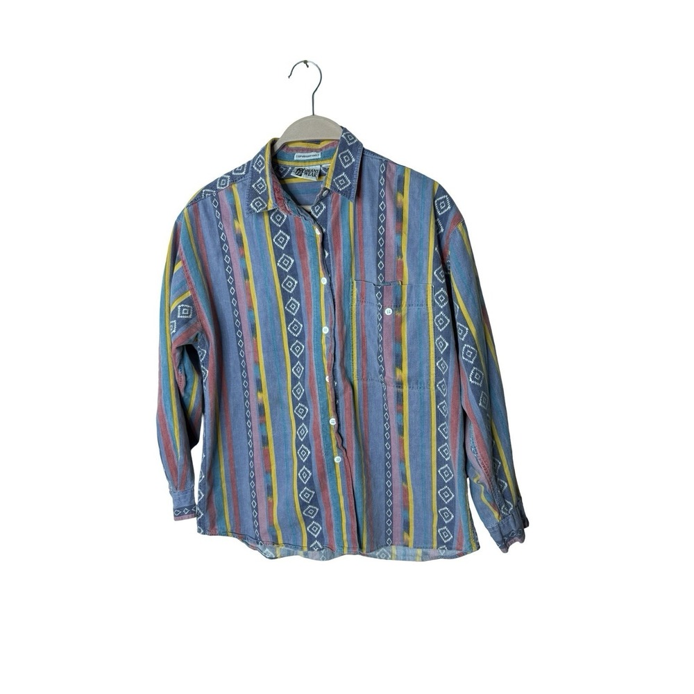 Vintage Jeanswear 90s southwest‎ print stripes size medium mens